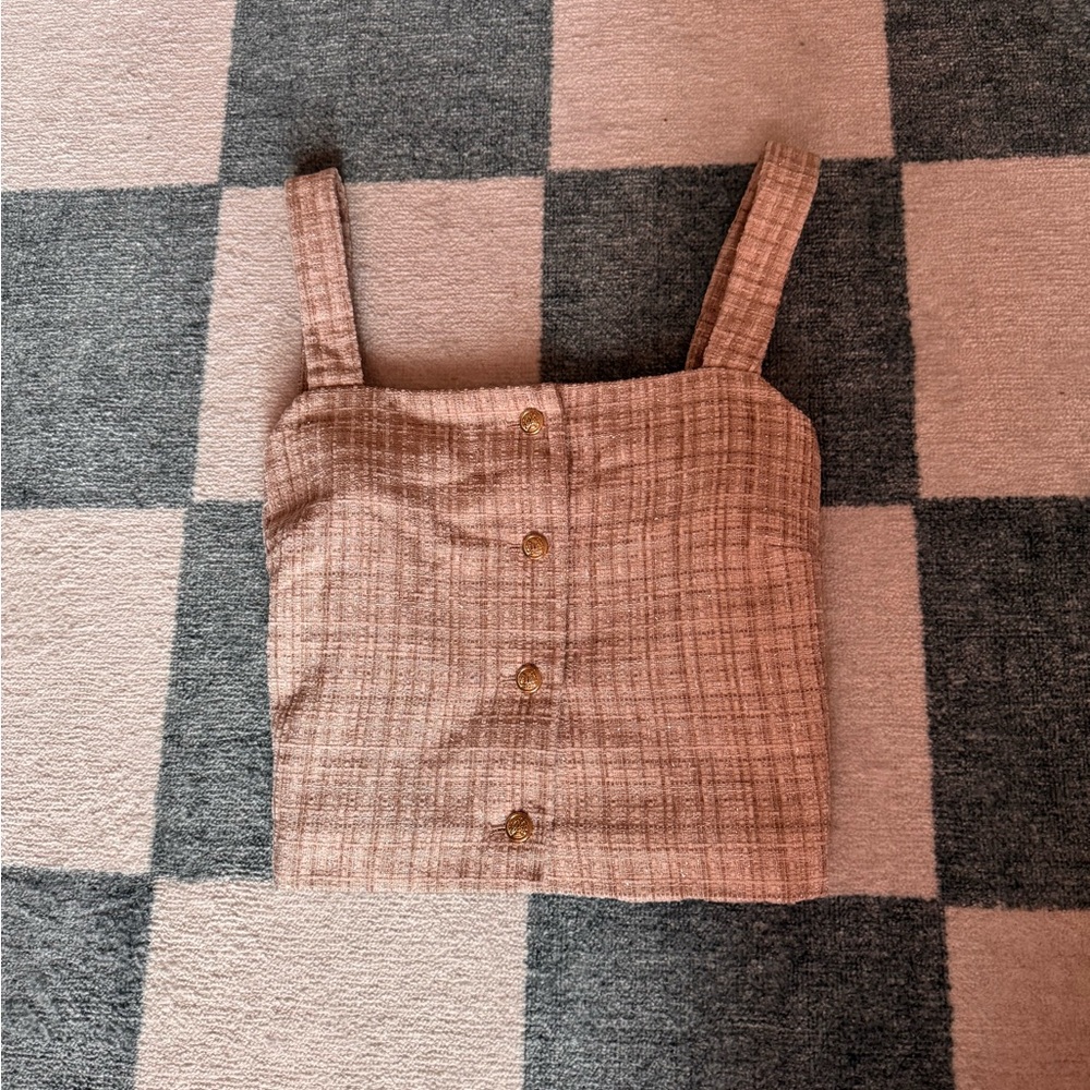 Tweed Button Up Women's Top
